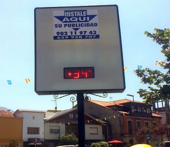 Colunga: ¡¡ 34ºC !! a las 15 h. - Concejo de Colunga