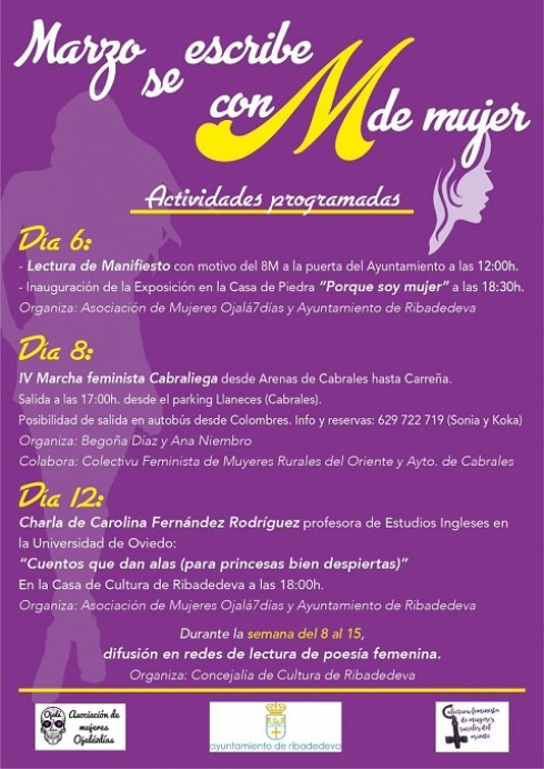 Actividades con motivo del 8 de marzo. - Concejo de Ribadedeva