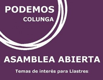 El grupo de Podemos Colunga anuncia su próxima Asamblea Abierta - Concejo de Colunga