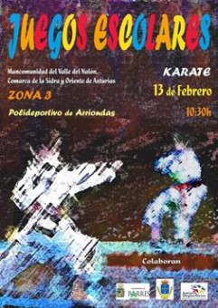 Juegos Escolares de Kárate en Arriondas - Concejo de Parres
