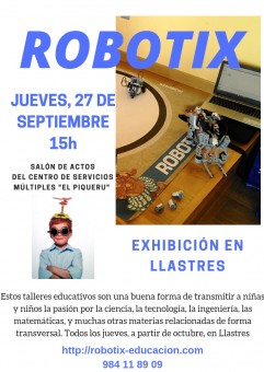 Exhibición actividad extraescolar Robotix en Llastres - CDTL - Telecentro
