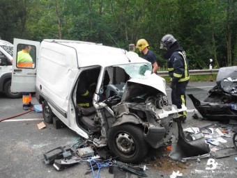 Accidente de tráfico en Nava - Sucesos