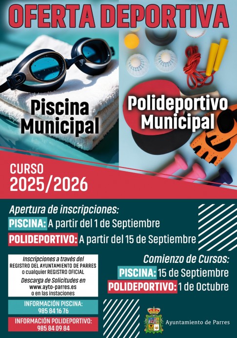 Actividades deportivas en Arriondas: horarios e inscripciones - Concejo de Parres