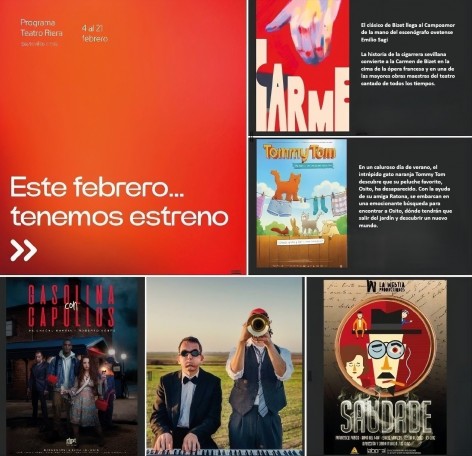 Villaviciosa presenta la agenda cultural de febrero 2026 del Teatro Riera - Concejo de Villaviciosa