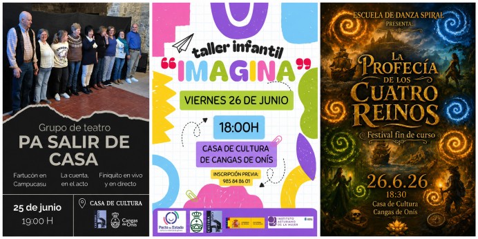 Teatro, creatividad infantil y danza esta semana en la Casa de Cultura de Cangas de Onís - Concejo de Cangas de Onís