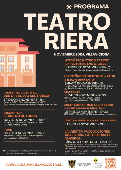Agenda Cultural Municipal de Noviembre en Villaviciosa - Concejo de Villaviciosa