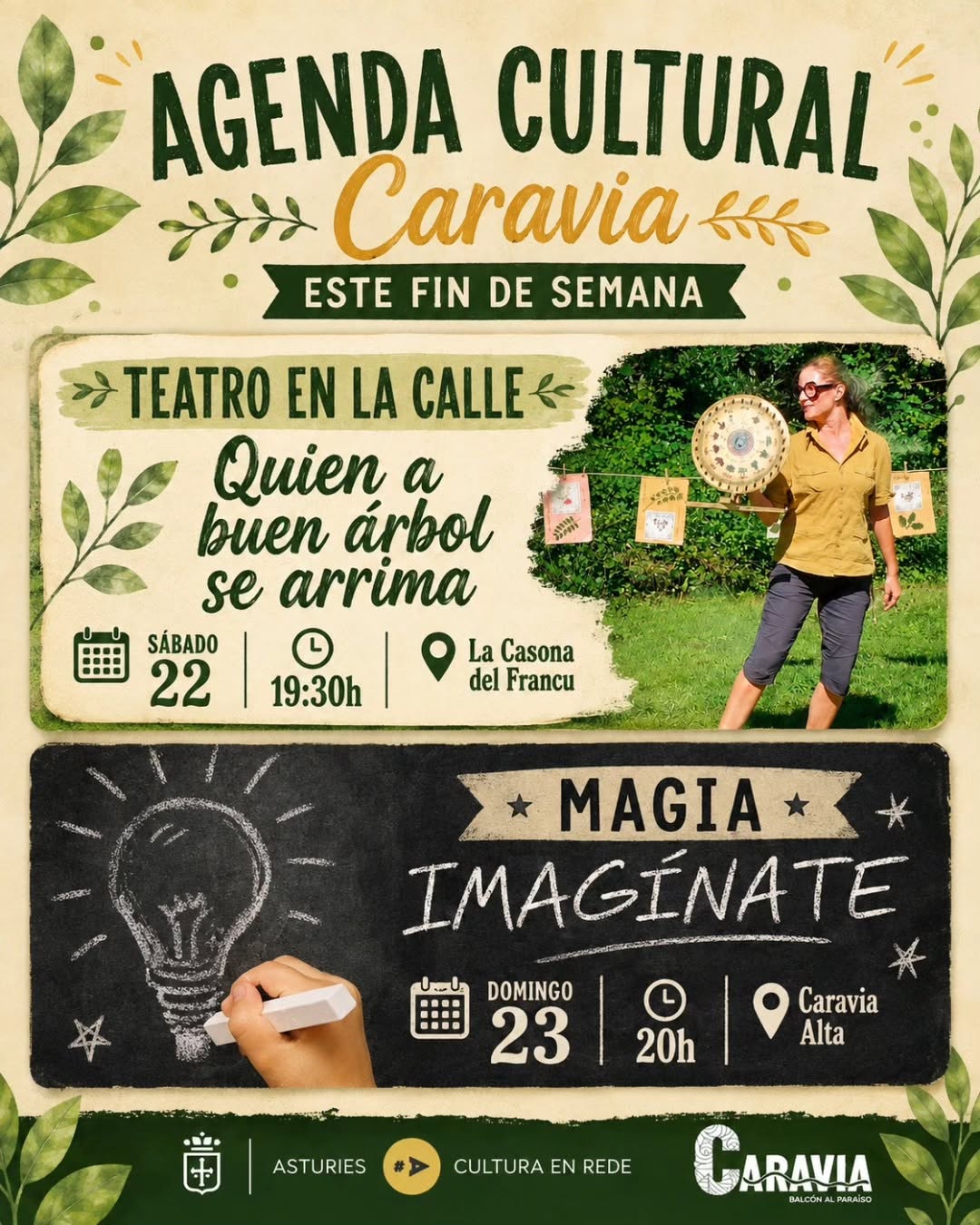 Teatro y magia en Caravia este fin de semana - Concejo de Caravia