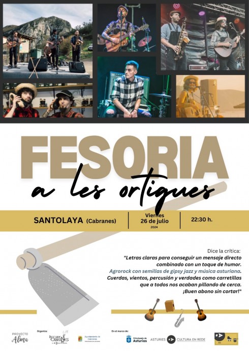 Fesoria a les Ortigues: Una noche de Agrorock y humor en Santolaya - Concejo de Cabranes