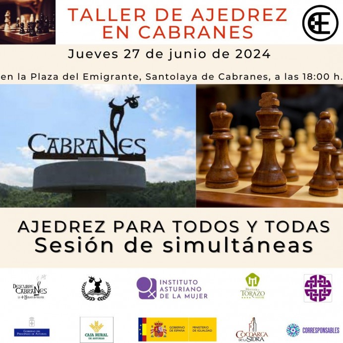 Taller de Ajedrez en Cabranes - Concejo de Cabranes