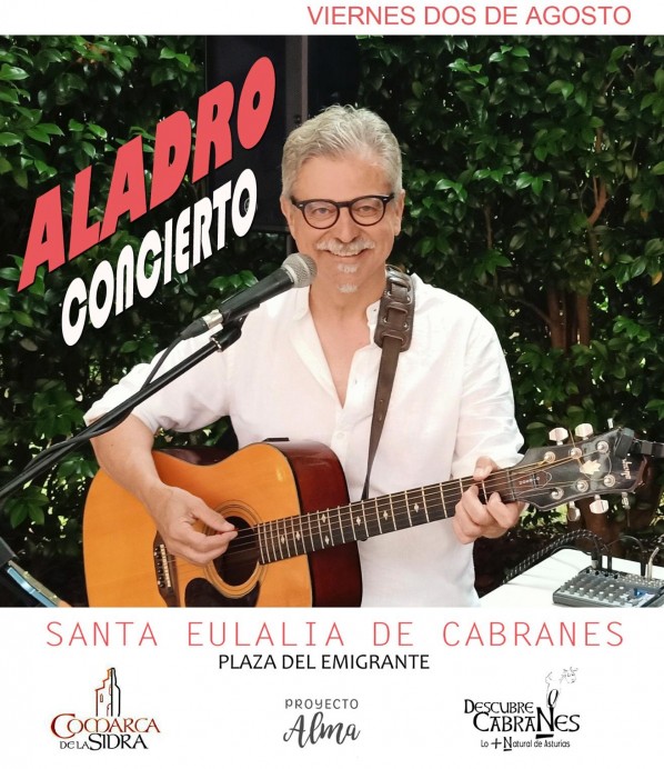 Aladro en concierto en Santa Eulalia - Concejo de Cabranes
