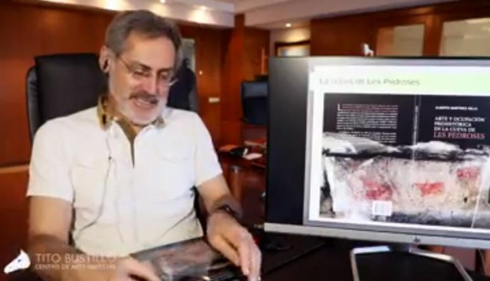 Conferencia sobre las investigaciones en La Lloseta y Les Pedroses en el Centro Tito Bustillo - Concejo de Ribadesella