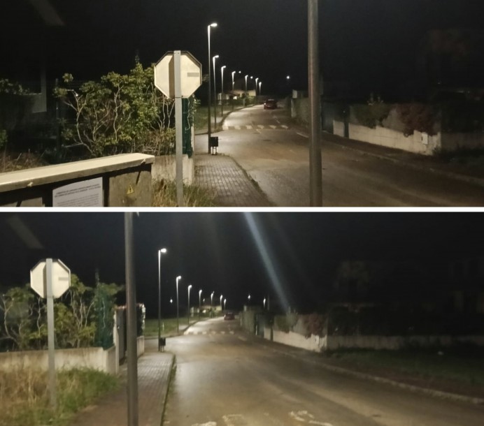 Colunga restablece el alumbrado del Camino de Santiago en El Barrigón - La Isla tras más de una década sin luz - Concejo de Colunga