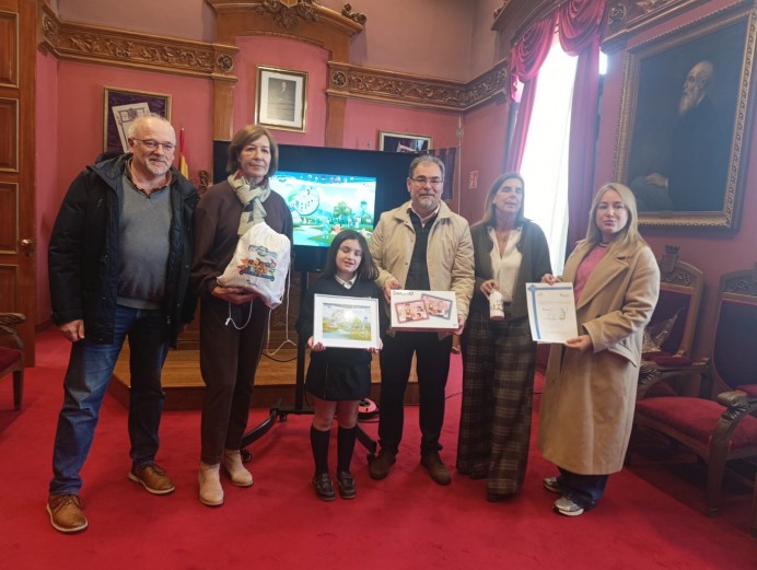 Una niña de Villaviciosa, finalista en el Concurso Digital de Aqualia sobre el cuidado del agua y el planeta - Concejo de Villaviciosa