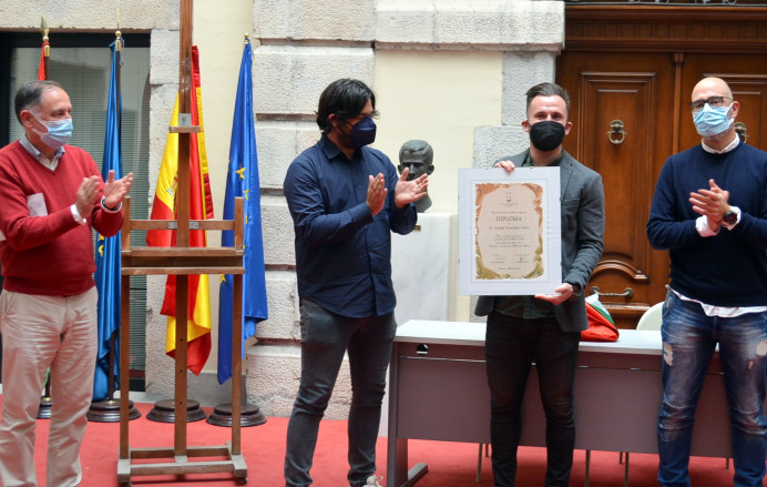 Recepción Anibal González Anca, llanisco Olimpiadas Tokio - Concejo de Llanes