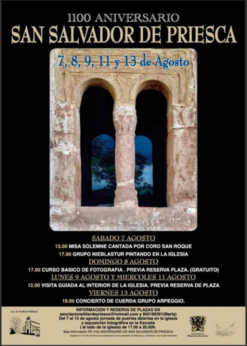 1100 aniversario de San Salvador de Priesca - Concejo de Villaviciosa