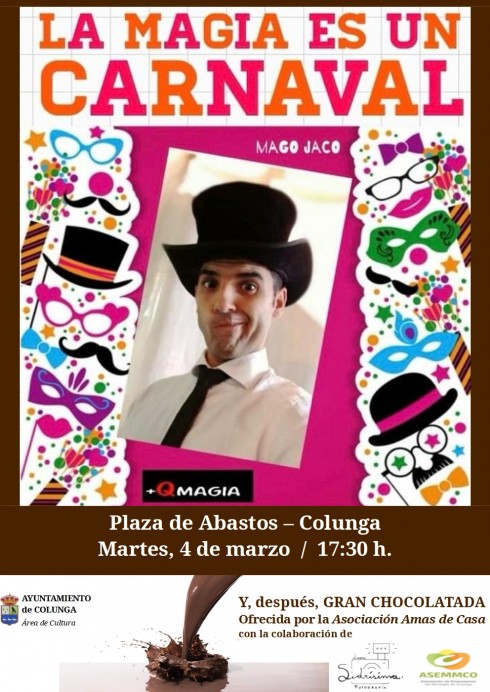 El Mago Jaco llenará de magia y diversión el Carnaval de Colunga - Concejo de Colunga