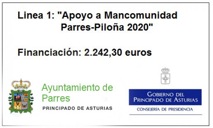 Linea 1 - Apoyo a la mancomunidad Parres-Piloña - Concejo de Parres