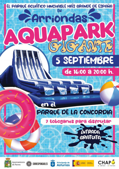 Aquapark gigante - Concejo de Parres