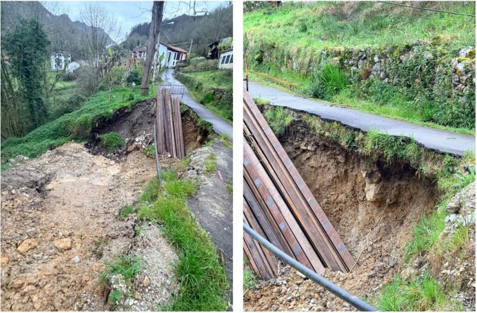 El PSOE de Llanes advierte de que el argayu de Purón sigue creciendo y critica la falta de actuaciones del Ayuntamiento - Concejo de Llanes