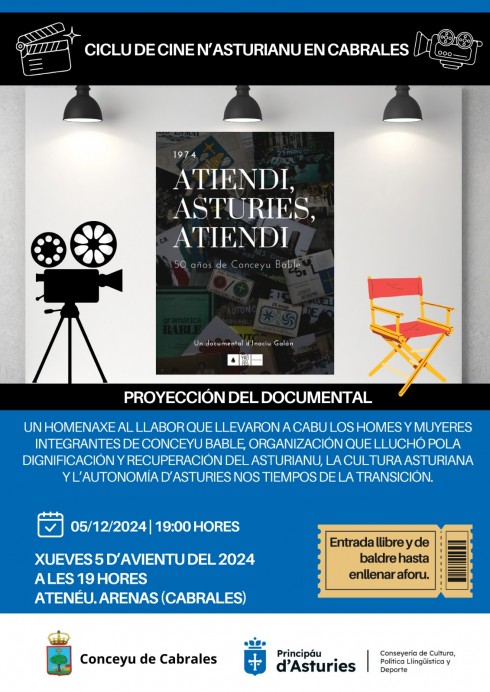 Ciclo de cine en asturiano: Homenaje a Conceyu Bable y la lucha por la cultura de Asturias - Concejo de Cabrales
