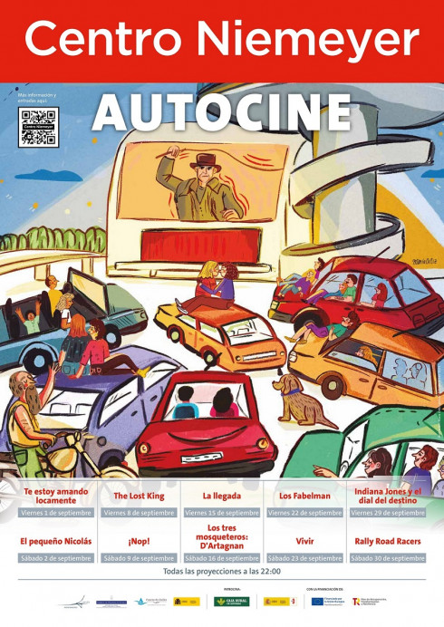El autocine vuelve un año más a la Plaza del Centro Niemeyer - Sociedad y Cultura