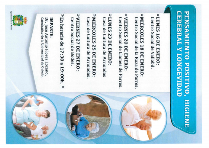 Pensamiento positivo, higienes cerebral y longevidad - Concejo de Parres