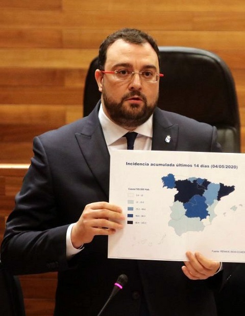 Barbón respalda la prórroga del estado de alarma para seguir combatiendo al COVID-19 - Asturias