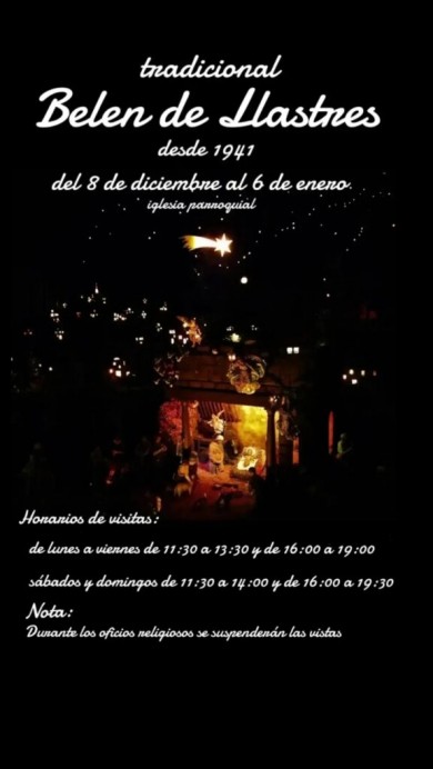 El tradicional Belén de Llastres abrió hoy sus visitas navideñas tras su inauguración oficial - Concejo de Colunga