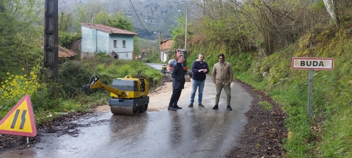 Obras de mejora en carreteras del valle de Caldueñu, en Llanes - Concejo de Llanes