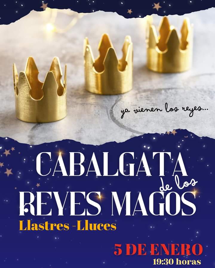 Cabalgata de Reyes en Lastres - Luces 2024 - Concejo de Colunga