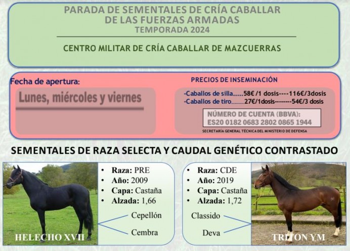 Villaviciosa participa en el circuito de inseminación para yeguas durante el mes de abril - Concejo de Villaviciosa