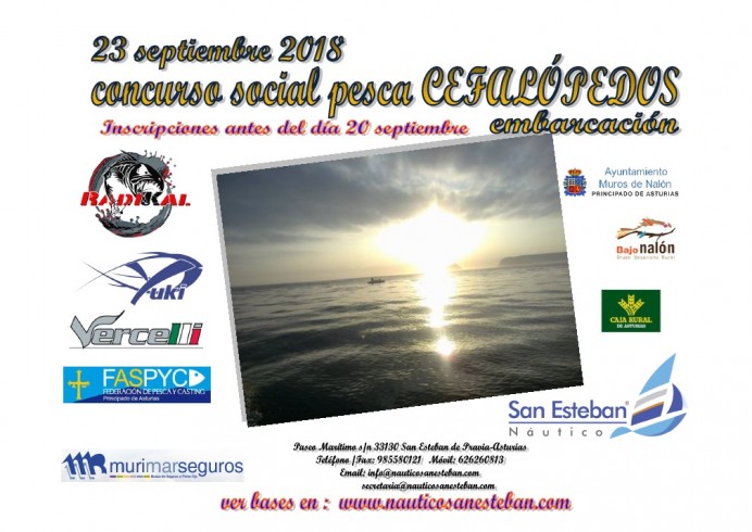 Concurso de pesca en embarcación fondeada a cefalópodos.  - Caza y Pesca