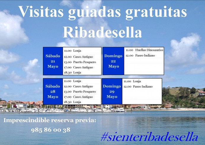 Calendario de visitas gratuitas de Ribadesella - Concejo de Ribadesella