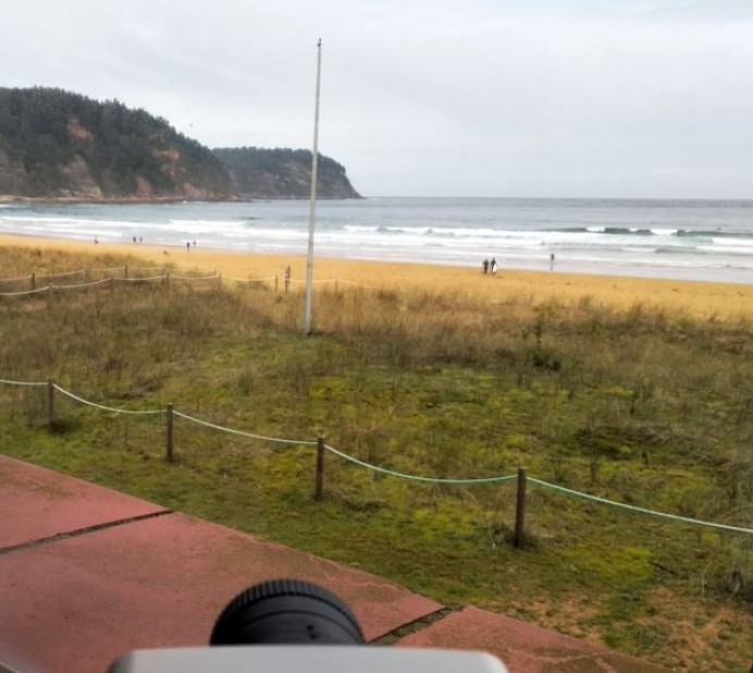 Mejorada la cam de la barra de Rodiles - Webcams de Asturias