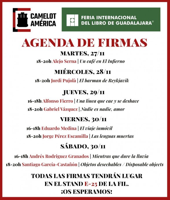  Ediciones Camelot participará en la Feria del Libro de Guadalajara - Sociedad y Cultura