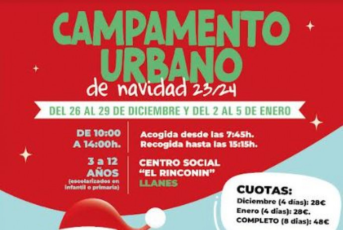 El Ayuntamiento de Llanes convoca su VII Campamento Urbano de Navidad - Concejo de Llanes