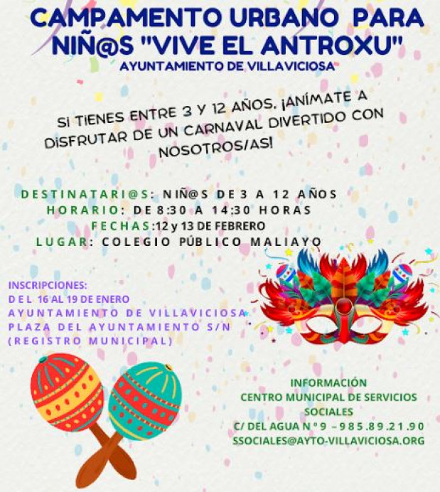 Talleres de conciliación en carnaval - Concejo de Villaviciosa