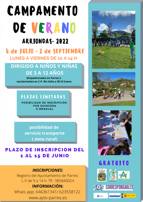 Campamento de verano 2022 - Concejo de Parres