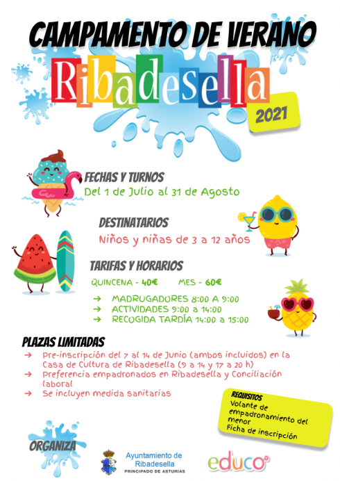 Campamento de Verano en Ribadesella - Concejo de Ribadesella