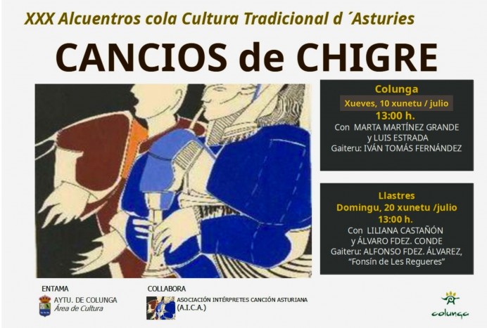 La canción asturiana suena en Colunga y Llastres con los ‘Cancios de Chigre’ - Concejo de Colunga