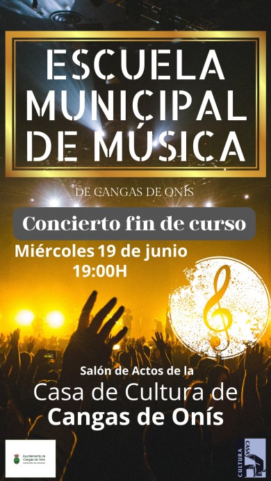 Concierto de Clausura del Curso en la Escuela Municipal de Música de Cangas de Onís - Sociedad y Cultura