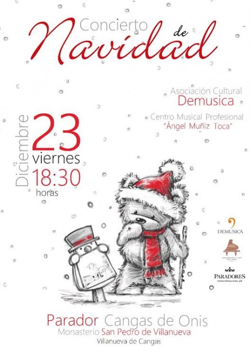 Concierto de Navidad de los alumnos de la Asociación Cultural DEMUSICA y el Centro Musical Profesional “A. Muñiz Toca” - Concejo de Cangas de Onís