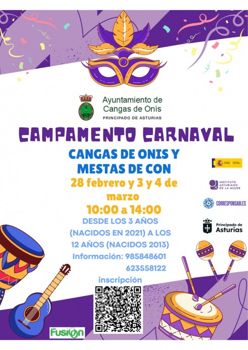 Campamento de Carnaval en Cangas de Onís y Mestas de Con: diversión asegurada para los más pequeños - Concejo de Cangas de Onís