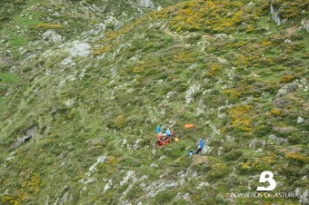 Una mujer ha resultado herida tras sufrir una caída cuando bajaba de Ario - Concejo de Cangas de Onís
