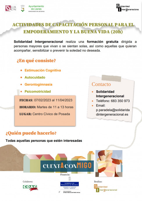 Actividades de capacitación personal - Concejo de Llanes