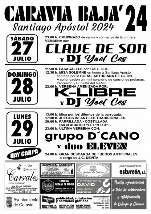 Fiesta de Santiago Apóstol, en Caravia 2024 - Concejo de Caravia