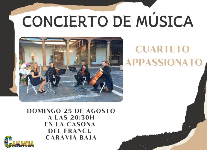Cuarteto Appassionato ofrecerá un concierto en la Casona del Francu - Concejo de Caravia