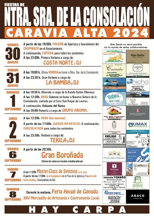 Fiestas de Nuestra Señora de la Consolación, Caravia Alta 2024 - Concejo de Caravia