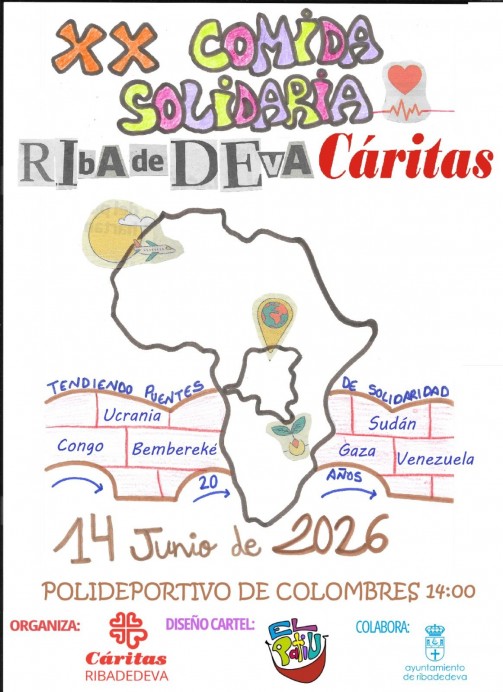 Ribadedeva celebrará una comida solidaria organizada por Cáritas el próximo 14 de junio