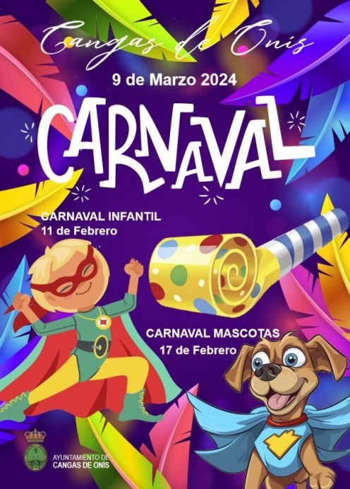Triple celebración de los carnavales 2024 en Cangas de Onís - Concejo de Cangas de Onís